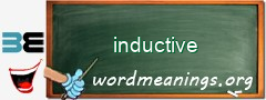 WordMeaning blackboard for inductive